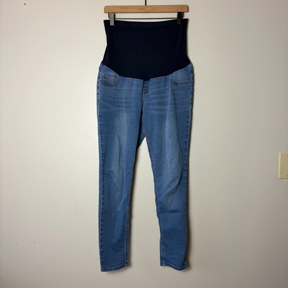Indigo Blue‎ Maternity Full Panel Stretchy Skinny Jeans XL